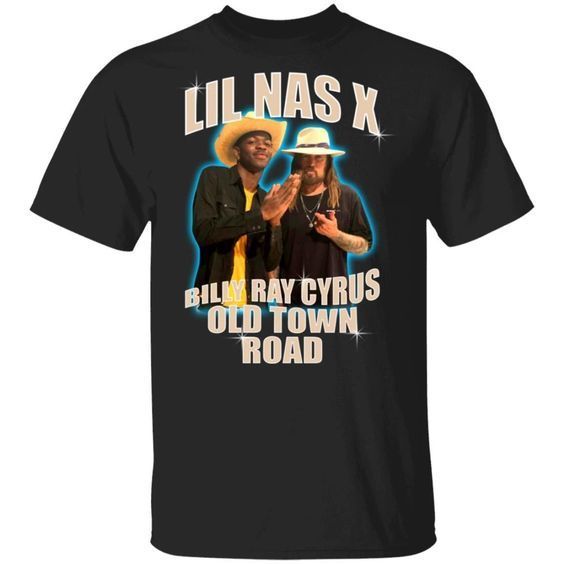 Lil Nas X Old Town Road Tee Shirt Featuring Billy Ray Cyrus Unisex TShirt